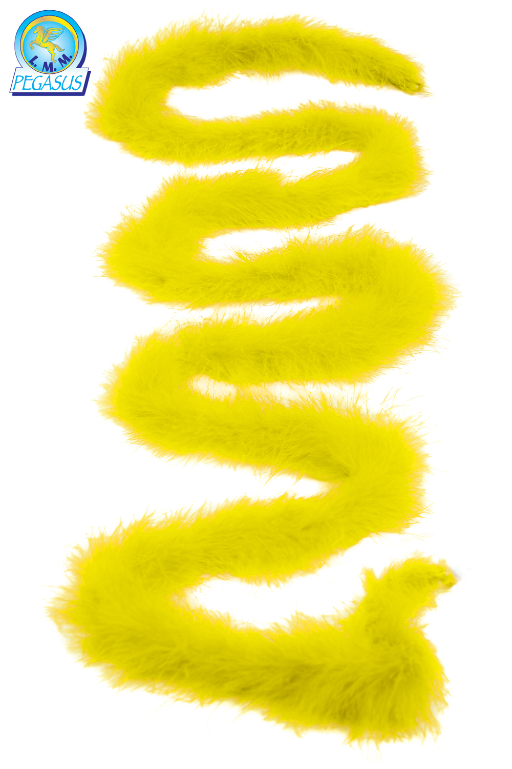 BOA PIUMA DI MARABOU GIALLA